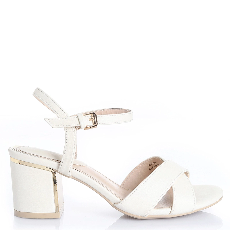 SANDALIAS MUJER VIA UNO BEIGE - 1