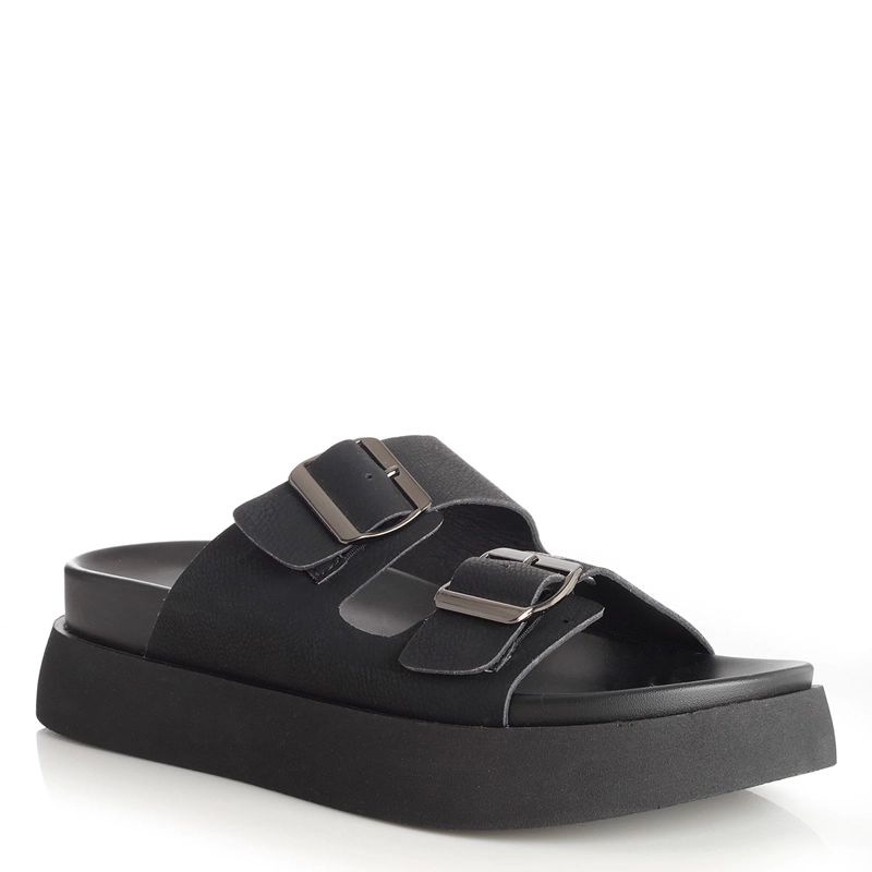 SANDALIAS MUJER VIA UNO NEGRO  - 2
