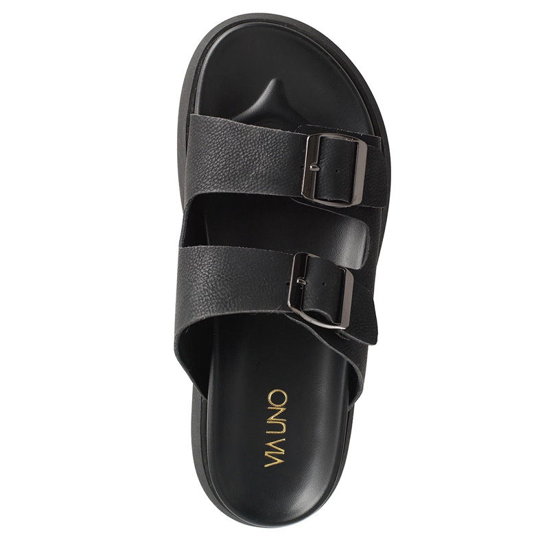 SANDALIAS MUJER VIA UNO NEGRO  - 4