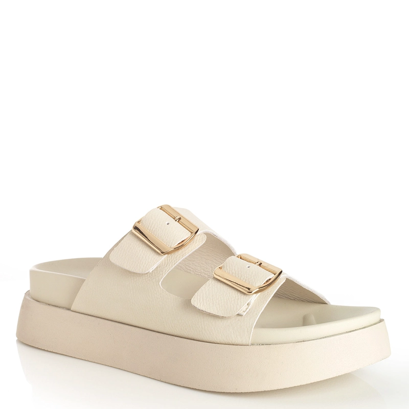SANDALIAS MUJER VIA UNO BEIGE - 2