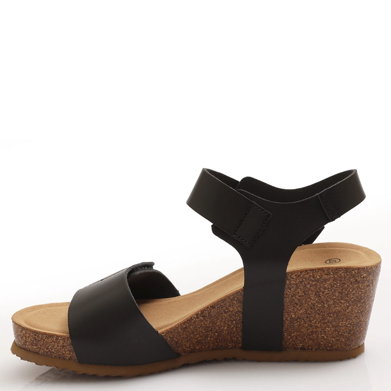 SANDALIAS MUJER VIA UNO NEGRO  - 3