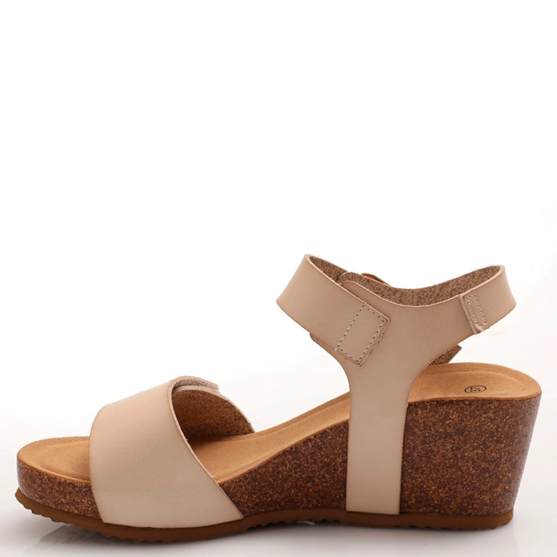 SANDALIAS MUJER VIA UNO BEIGE - 3