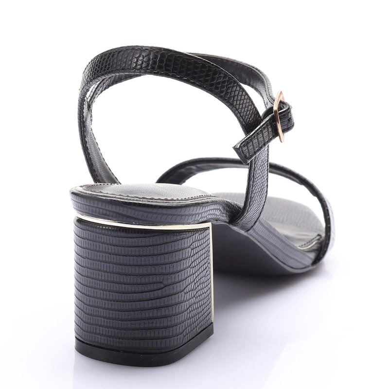 SANDALIAS MUJER VIA UNO NEGRO  - 4