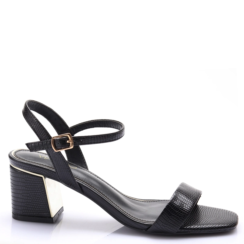 SANDALIAS MUJER VIA UNO NEGRO