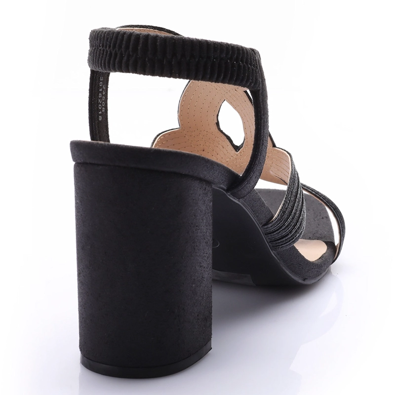 SANDALIAS MUJER VIA UNO NEGRO  - 4
