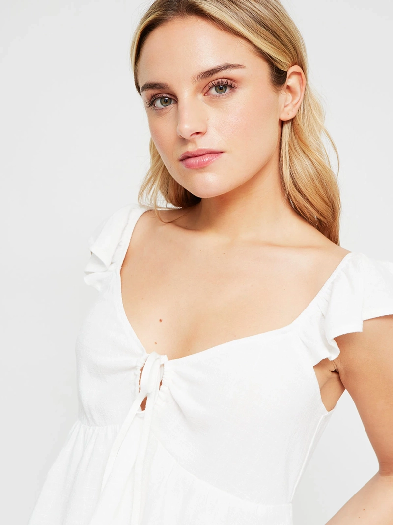 BLUSA MUJER INDEX SIN MANGAS VUELOS - 3