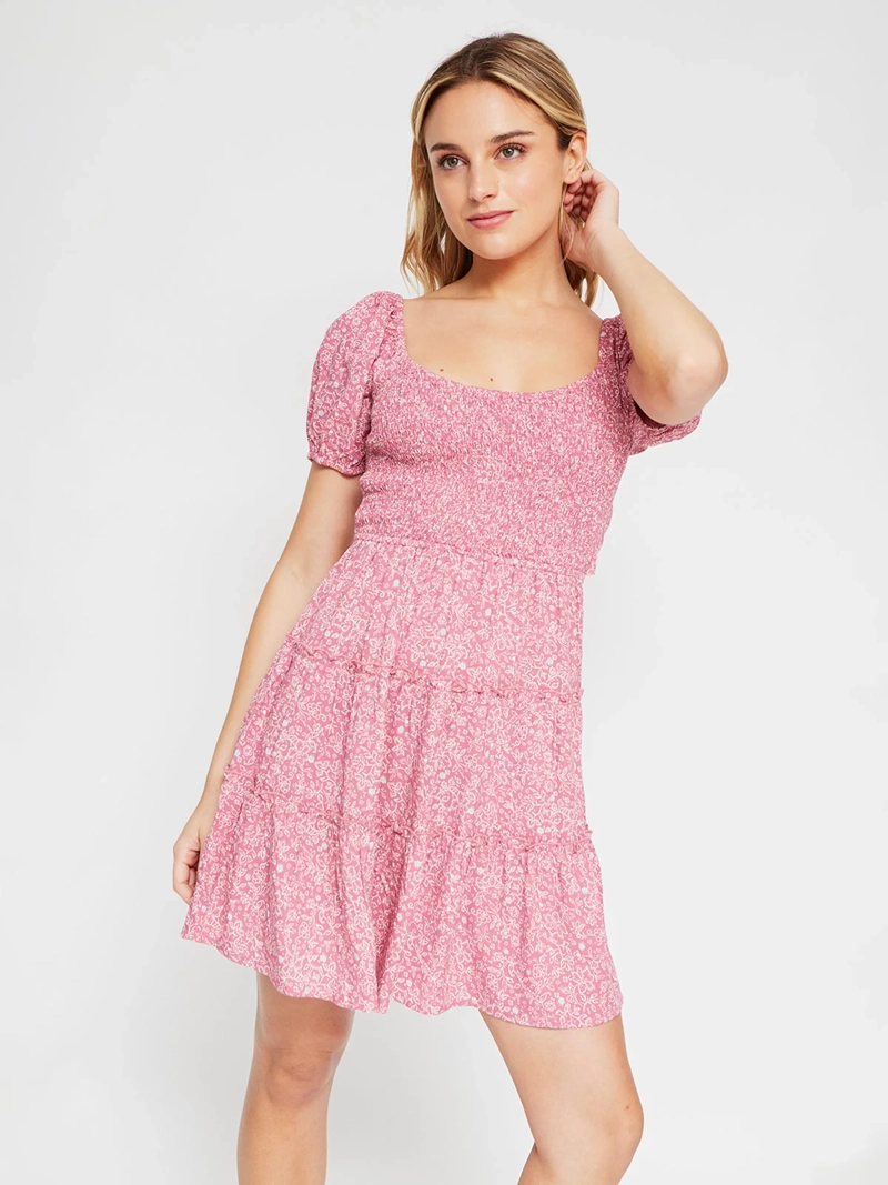 VESTIDO MUJER INDEX CORTO CAPAS - 2