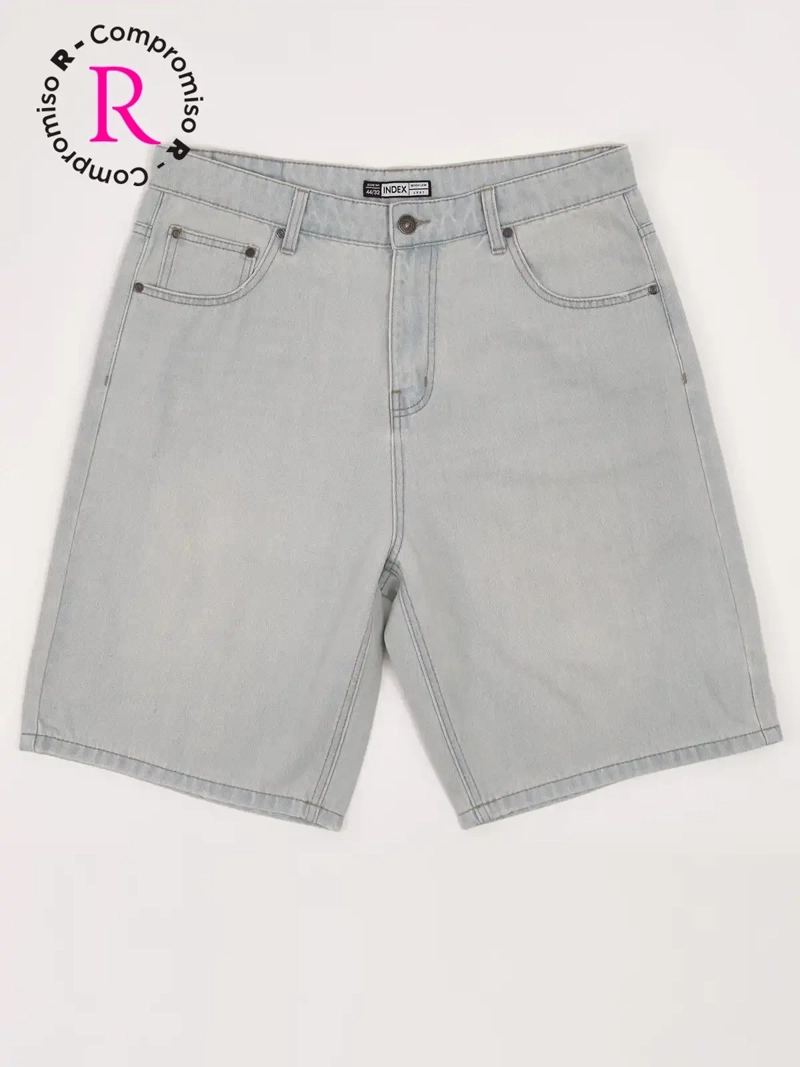 BERMUDA HOMBRE INDEX ALGODÓN BAGGY - 1