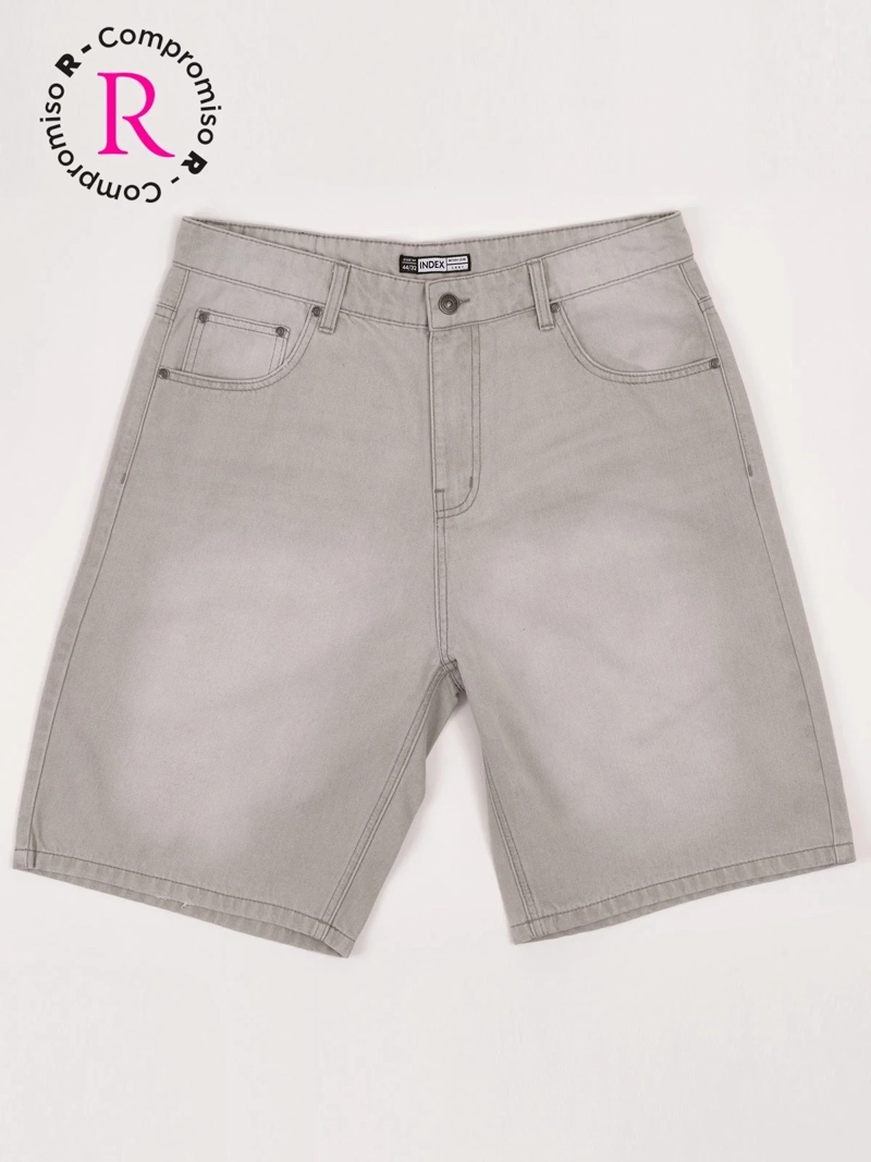 BERMUDA HOMBRE INDEX ALGODÓN BAGGY - 1