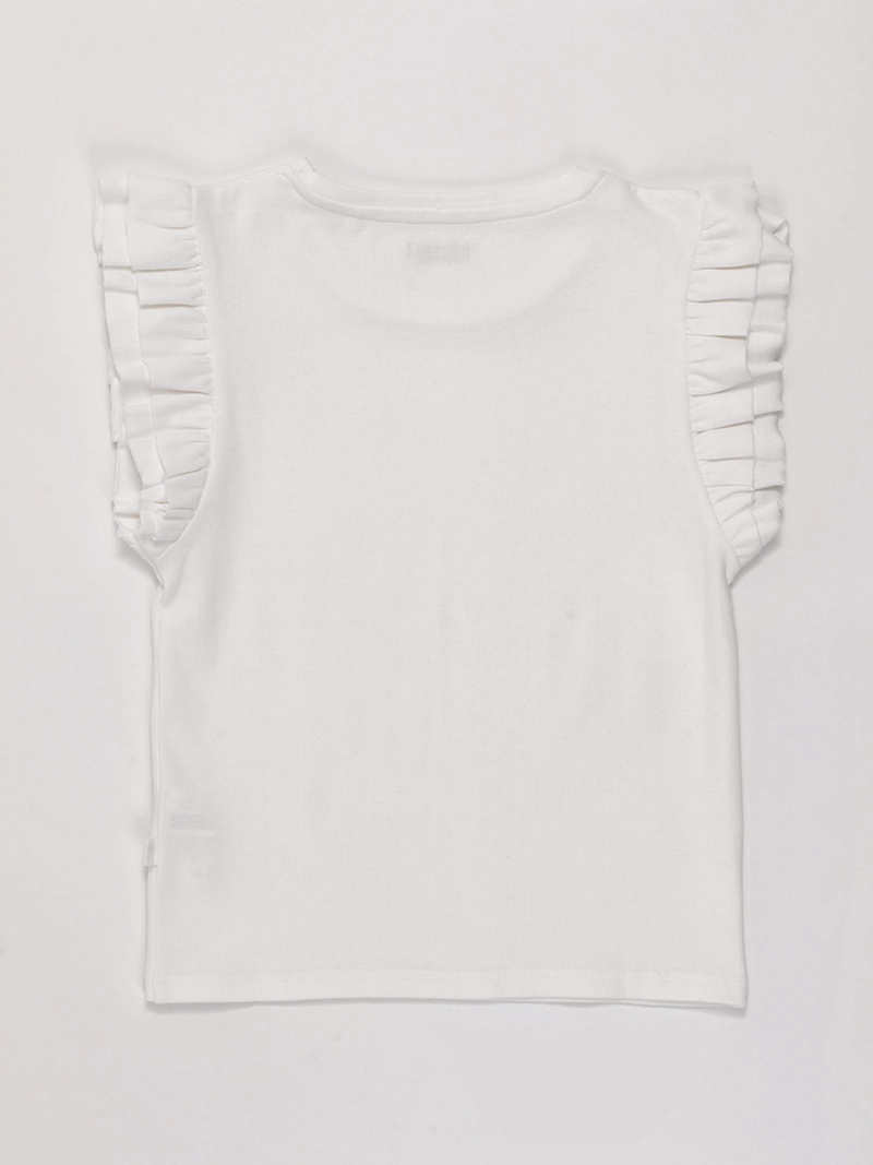 POLERA NIÑA INDEX TEEN ALGODÓN SIN MANGAS VUELOS - 2