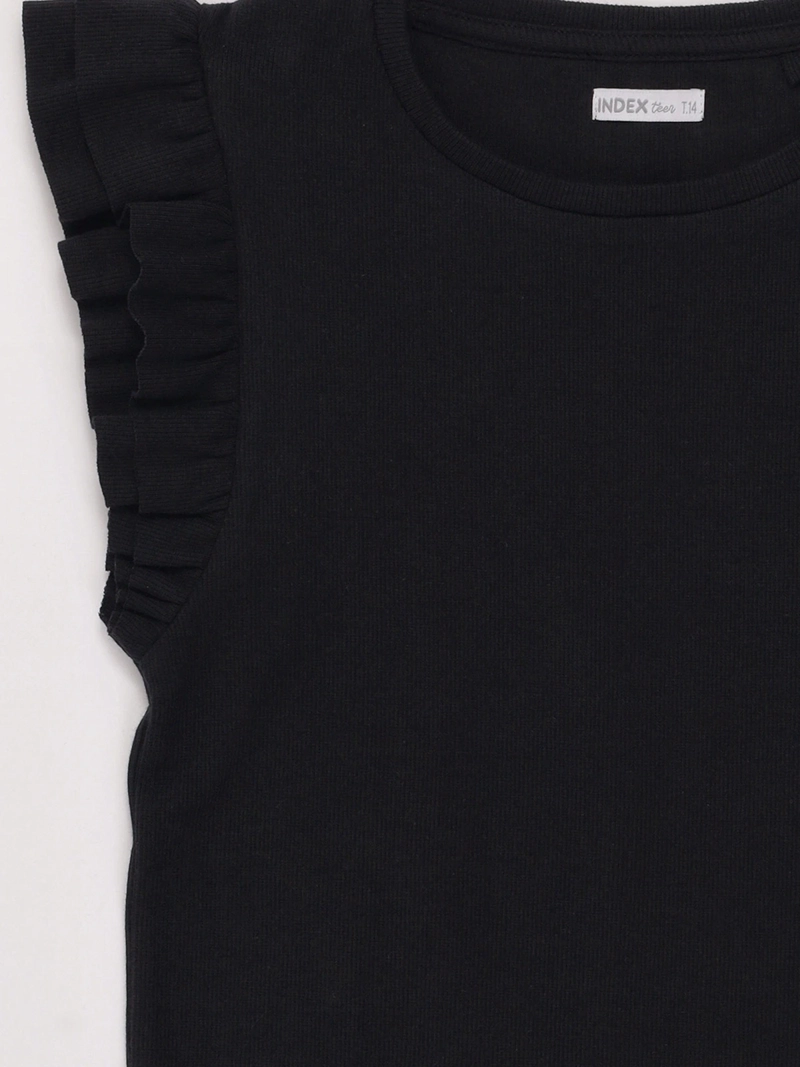 POLERA NIÑA INDEX TEEN ALGODÓN SIN MANGAS VUELOS - 3