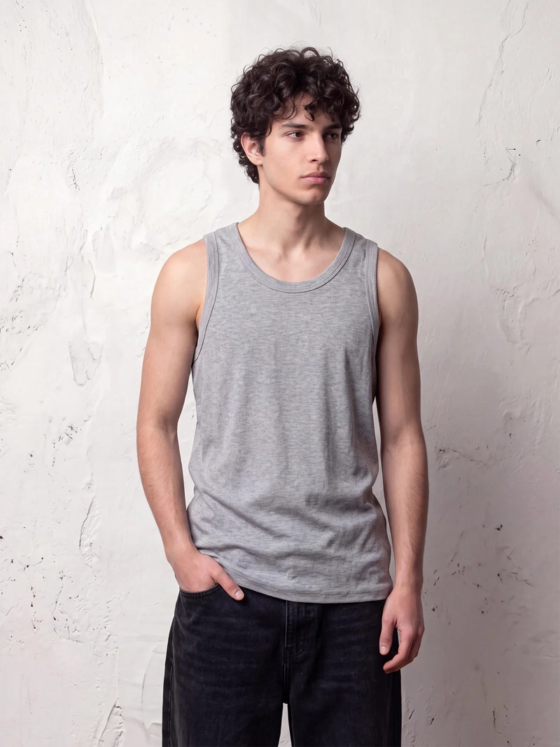 POLERA HOMBRE INDEX SIN MANGA
