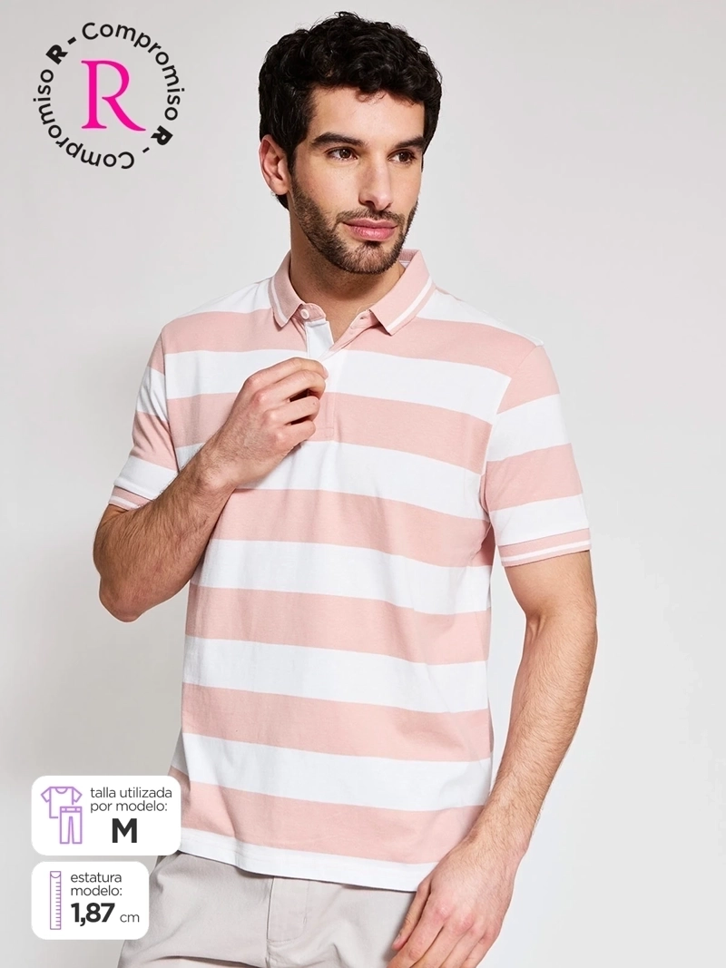 POLERA HOMBRE KENNETH STEVENS ALGODÓN MANGA CORTA