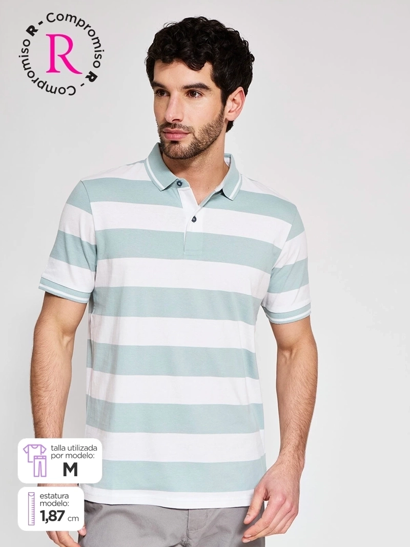 POLERA HOMBRE KENNETH STEVENS ALGODÓN MANGA CORTA