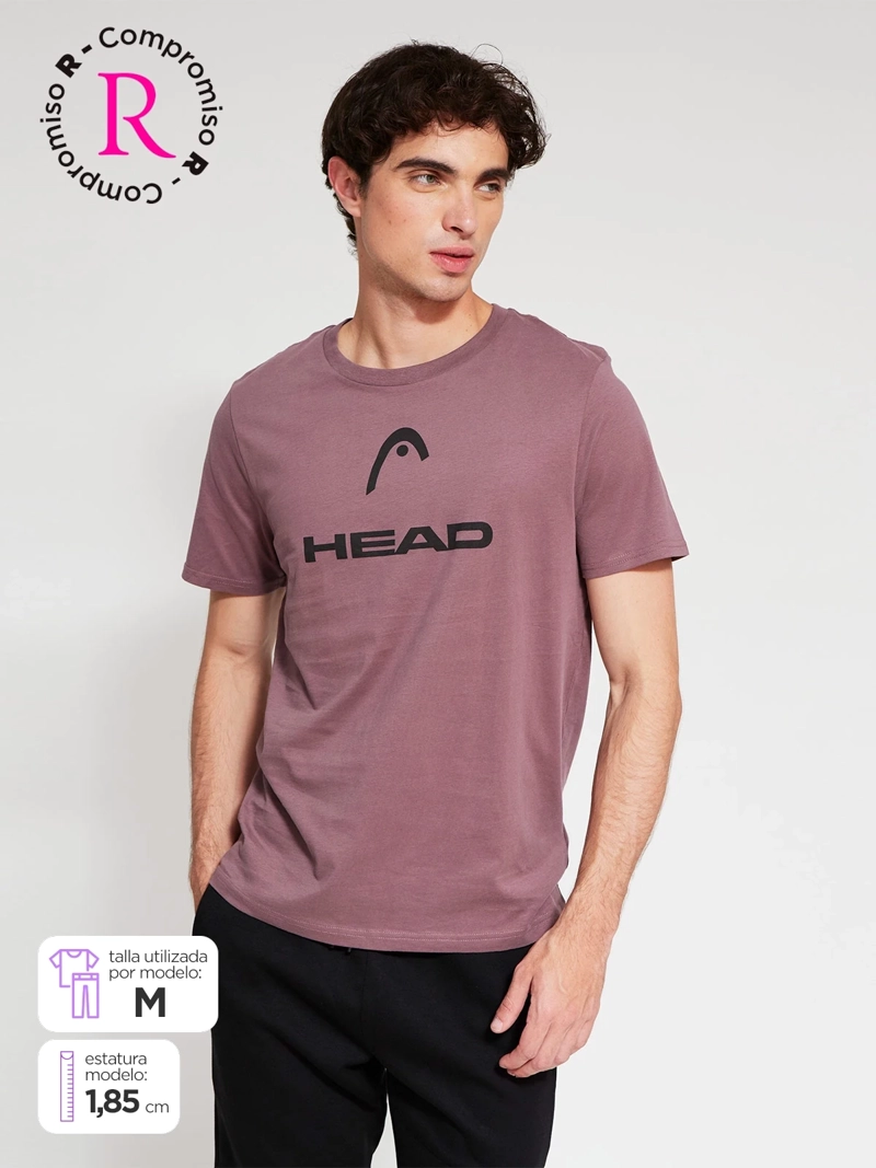 POLERA HOMBRE HEAD ALGODÓN LOGO
