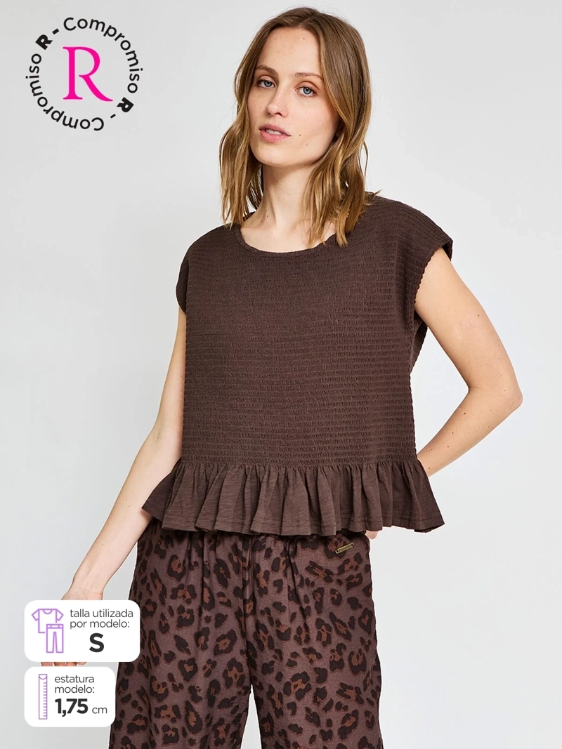 POLERA MUJER TATIENNE ALGODÓN SIN MANGAS