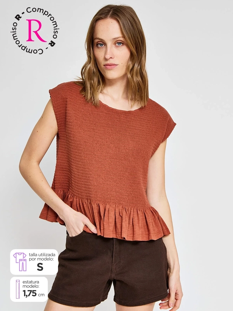 POLERA MUJER TATIENNE ALGODÓN SIN MANGAS