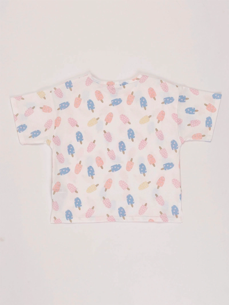 POLERA NIÑA HARVEST ALGODÓN MANGA CORTA PRINT - 2