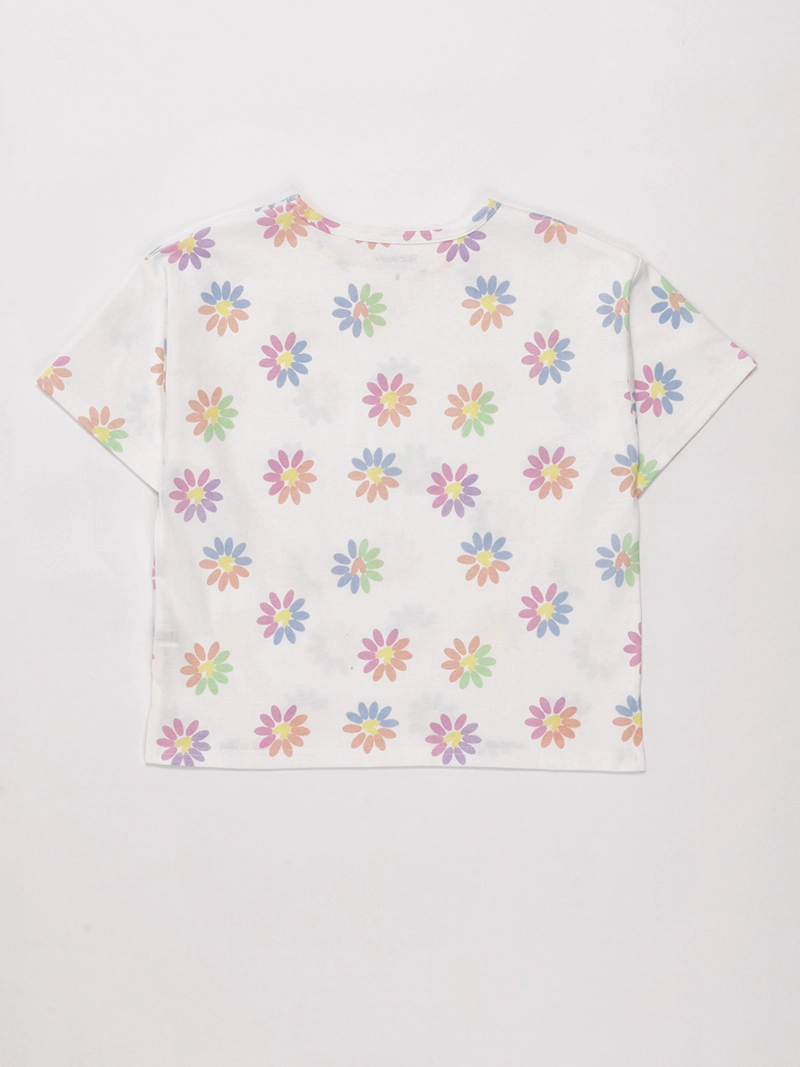 POLERA NIÑA HARVEST ALGODÓN MANGA CORTA PRINT - 2
