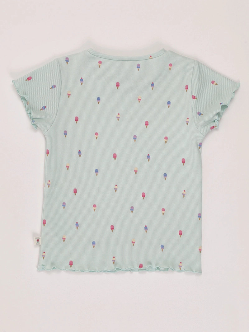POLERA NIÑA HARVEST ALGODÓN MANGA CORTA PRINT - 2