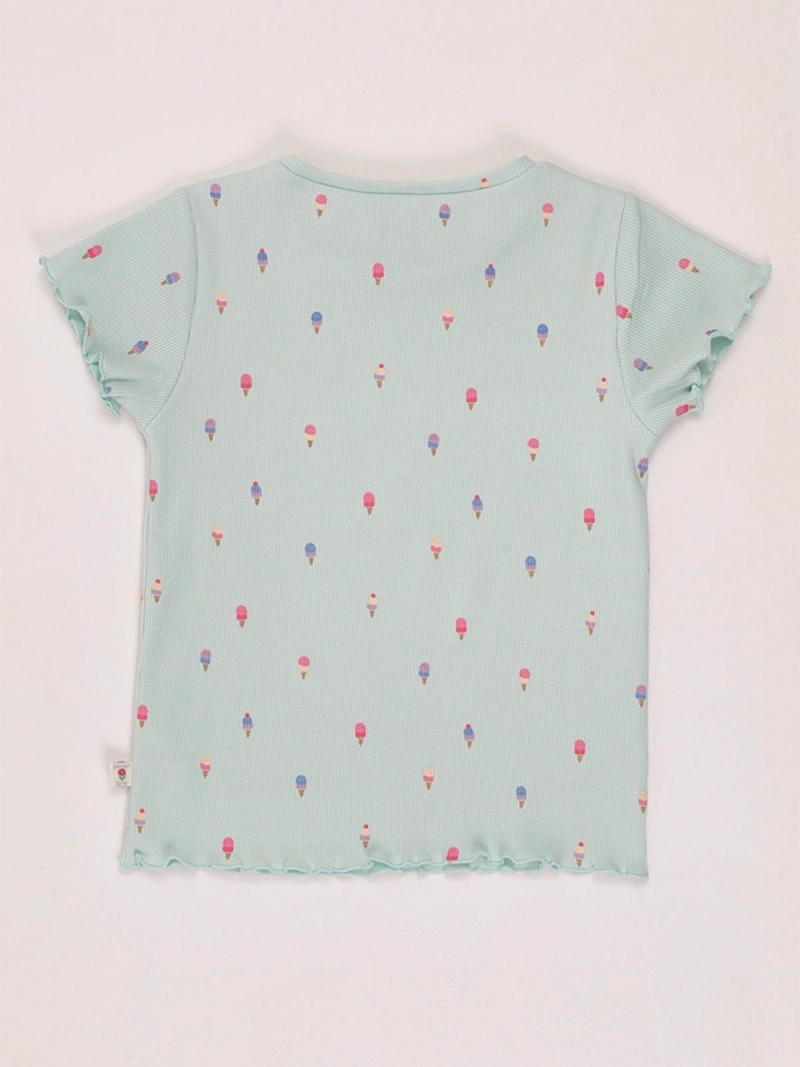 POLERA NIÑA HARVEST ALGODÓN MANGA CORTA PRINT - 4