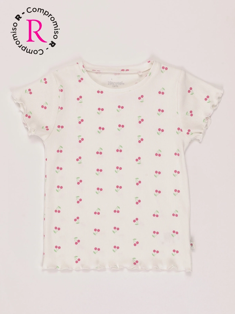 POLERA NIÑA HARVEST ALGODÓN MANGA CORTA PRINT