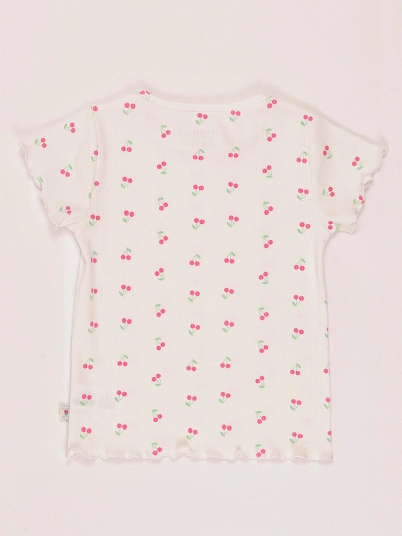 POLERA NIÑA HARVEST ALGODÓN MANGA CORTA PRINT - 4