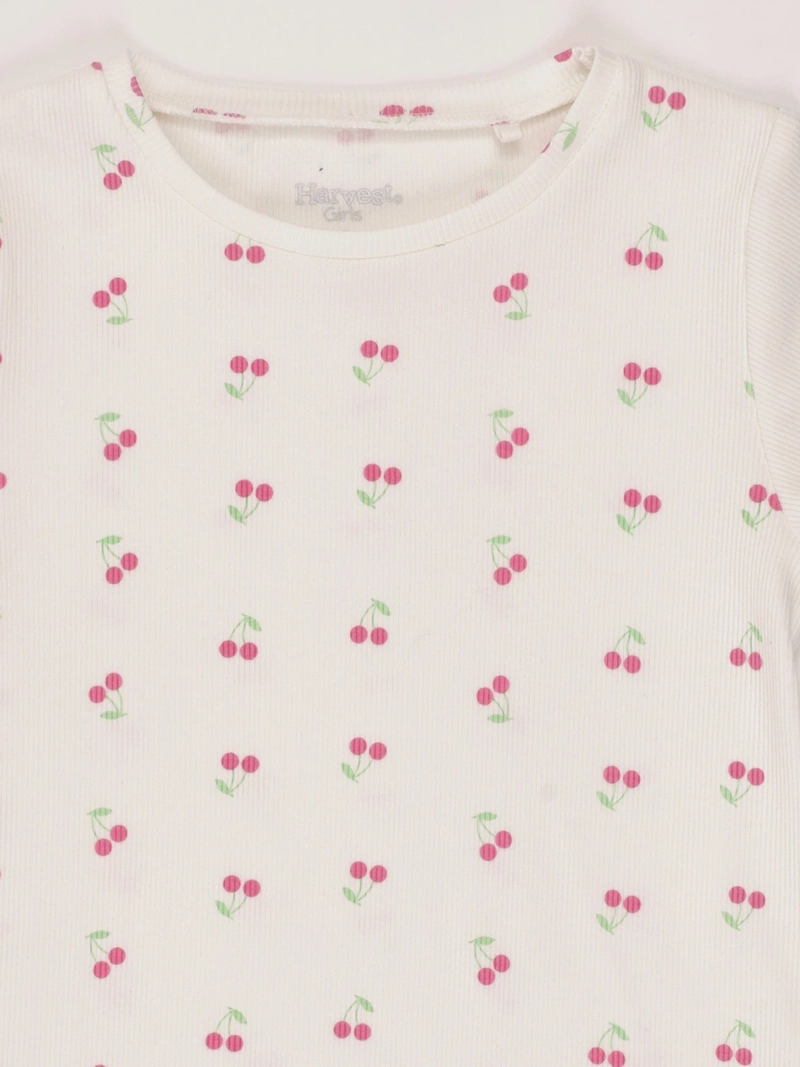 POLERA NIÑA HARVEST ALGODÓN MANGA CORTA PRINT - 4