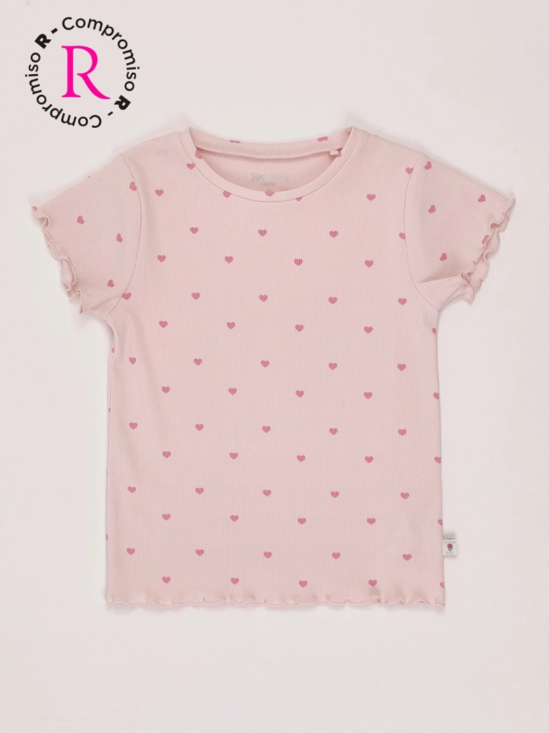 POLERA NIÑA HARVEST ALGODÓN MANGA CORTA PRINT