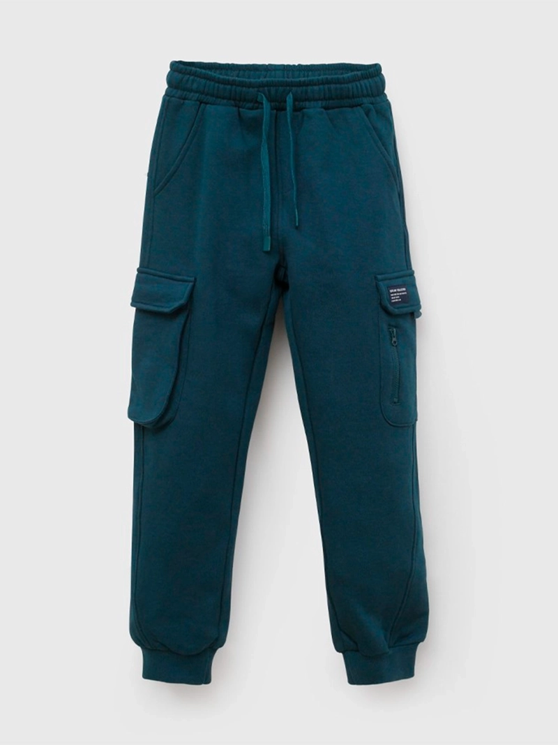 PANTALÓN DE BUZO NIÑO COLLOKY ALGODÓN CARGO - 1