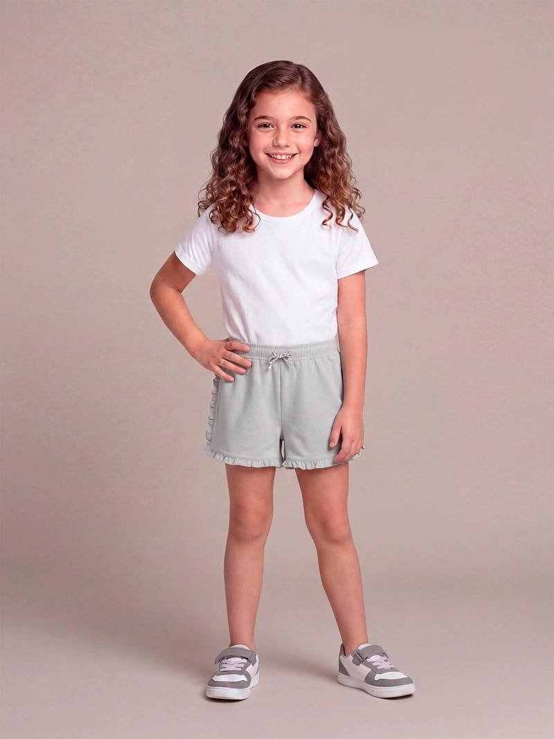 SHORT NIÑA HARVEST ALGODÓN VUELOS - 1