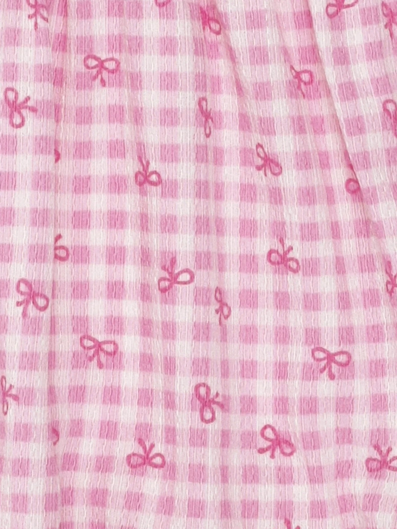 VESTIDO NIÑA HARVEST TEXTURA CON SCRUNCHIE - 6