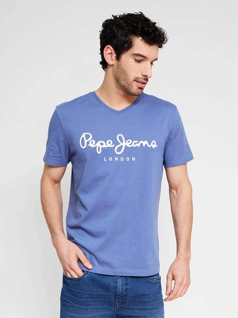 POLERA HOMBRE PEPE JEANS ALGODÓN CUELLO EN V - 1