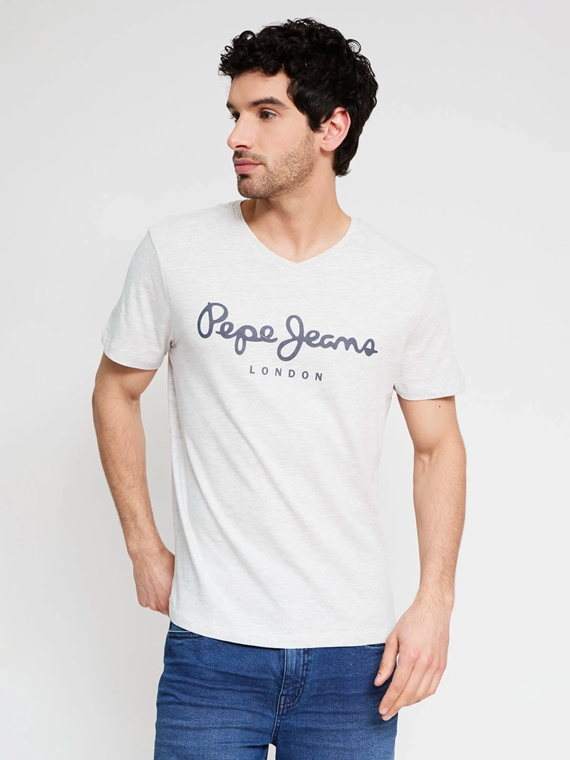 POLERA HOMBRE PEPE JEANS ALGODÓN CUELLO EN V - 1