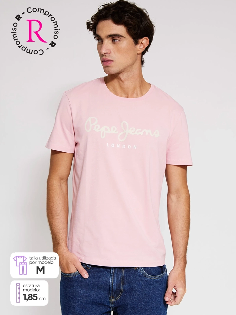 POLERA HOMBRE PEPE JEANS ALGODÓN MANGA CORTA