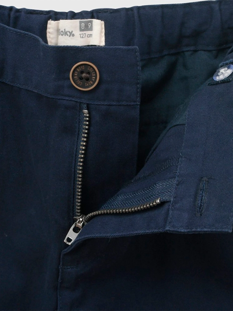 PANTALÓN NIÑO COLLOKY ALGODÓN GABARDINA CHINO - 3