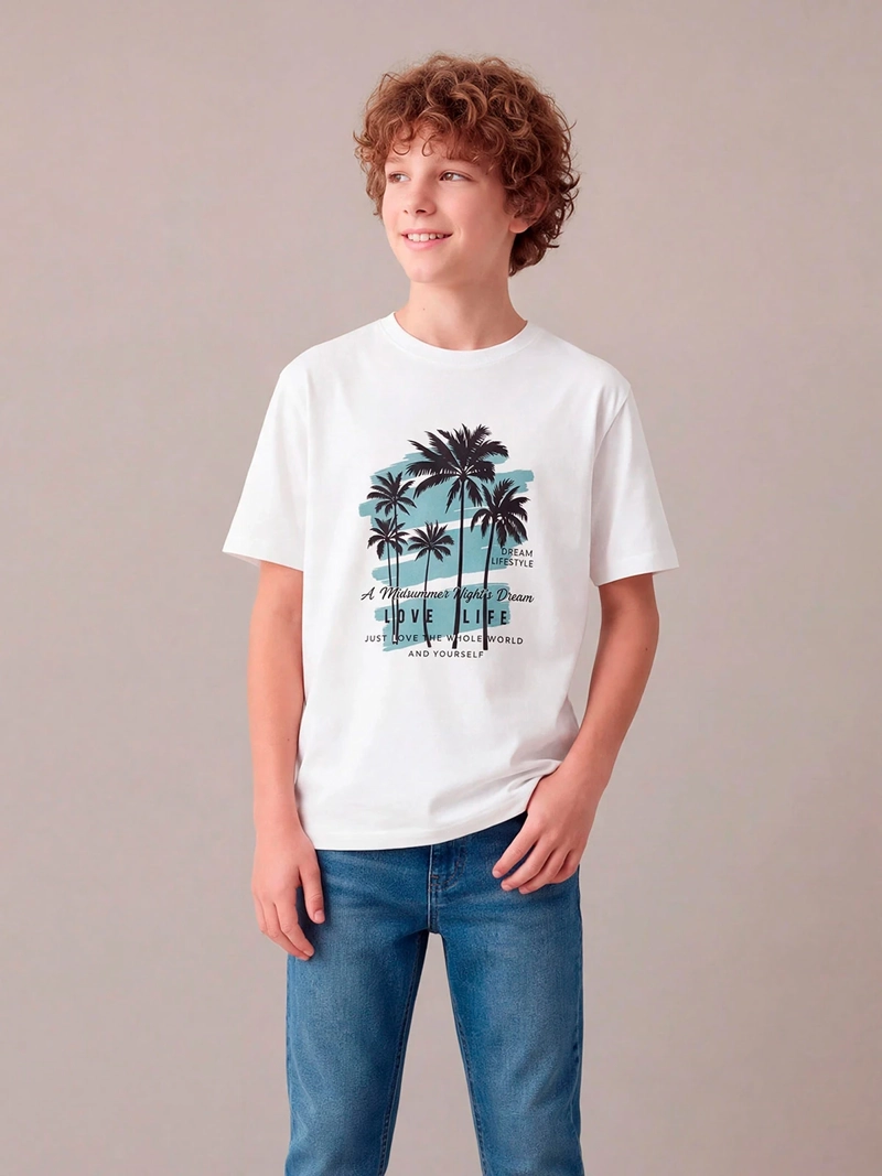 POLERA NIÑO CLOUDBREAK ALGODÓN MANGA CORTA