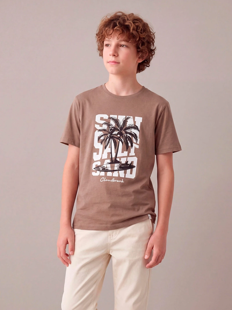 POLERA NIÑO CLOUDBREAK ALGODÓN MANGA CORTA