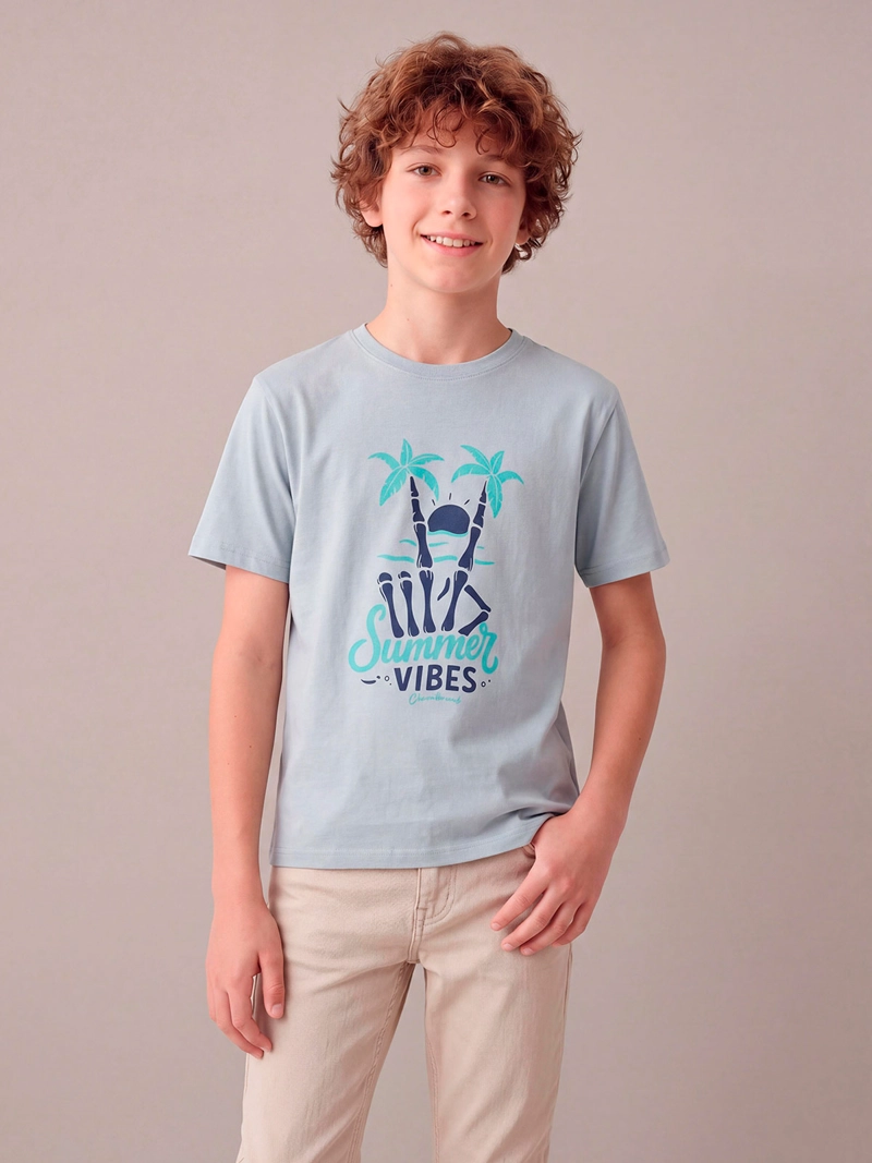 POLERA NIÑO CLOUDBREAK ALGODÓN MANGA CORTA