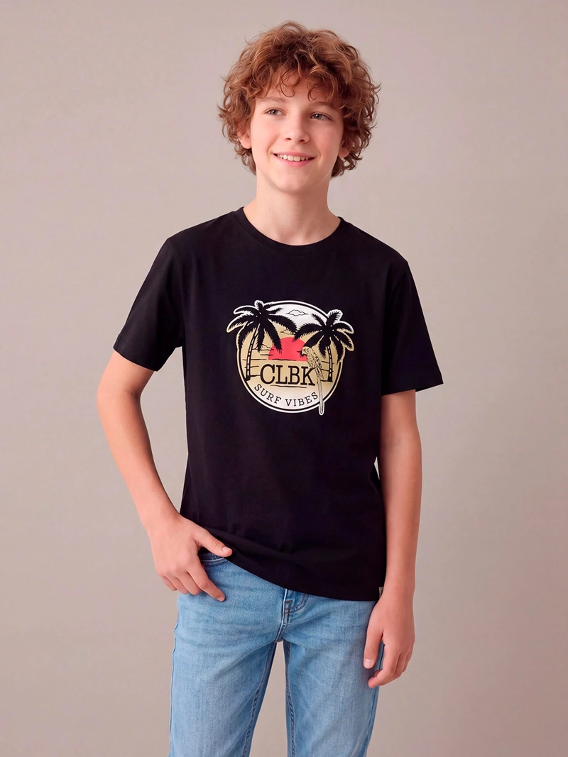 POLERA NIÑO CLOUDBREAK ALGODÓN MANGA CORTA