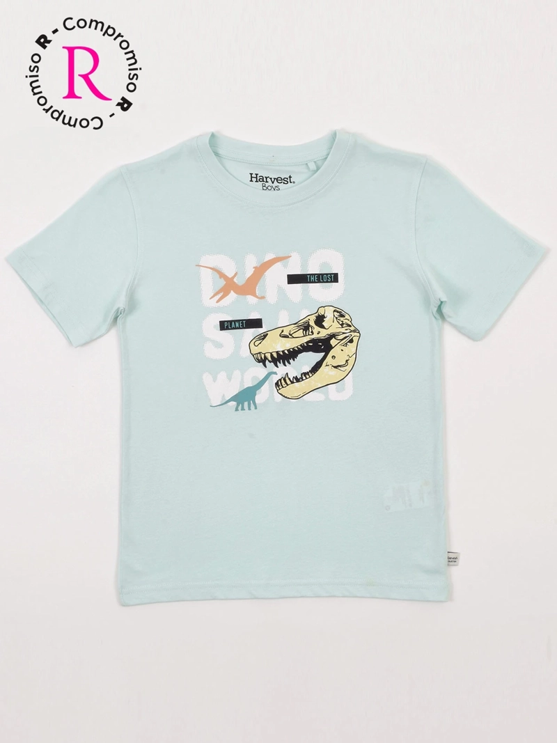 POLERA NIÑO HARVEST ALGODÓN MANGA CORTA - 3