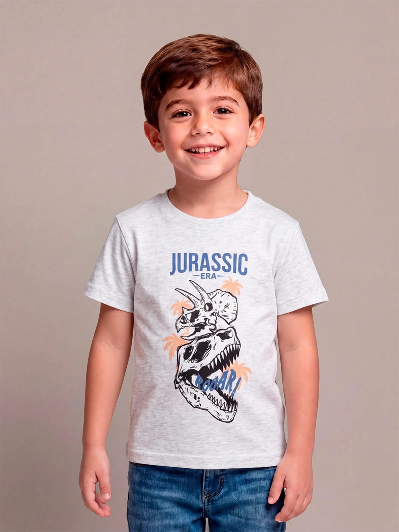 POLERA NIÑO HARVEST ALGODÓN MANGA CORTA