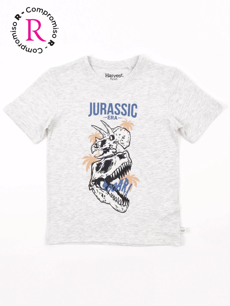 POLERA NIÑO HARVEST ALGODÓN MANGA CORTA - 3