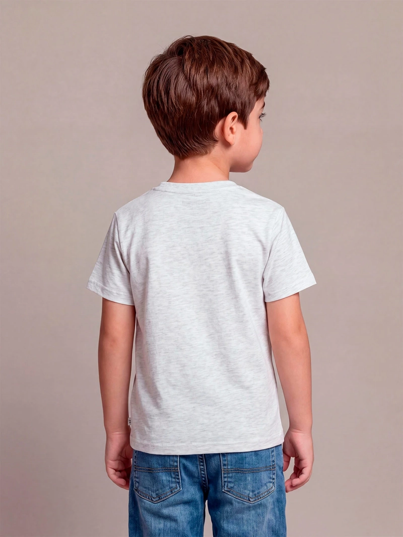 POLERA NIÑO HARVEST ALGODÓN MANGA CORTA - 2
