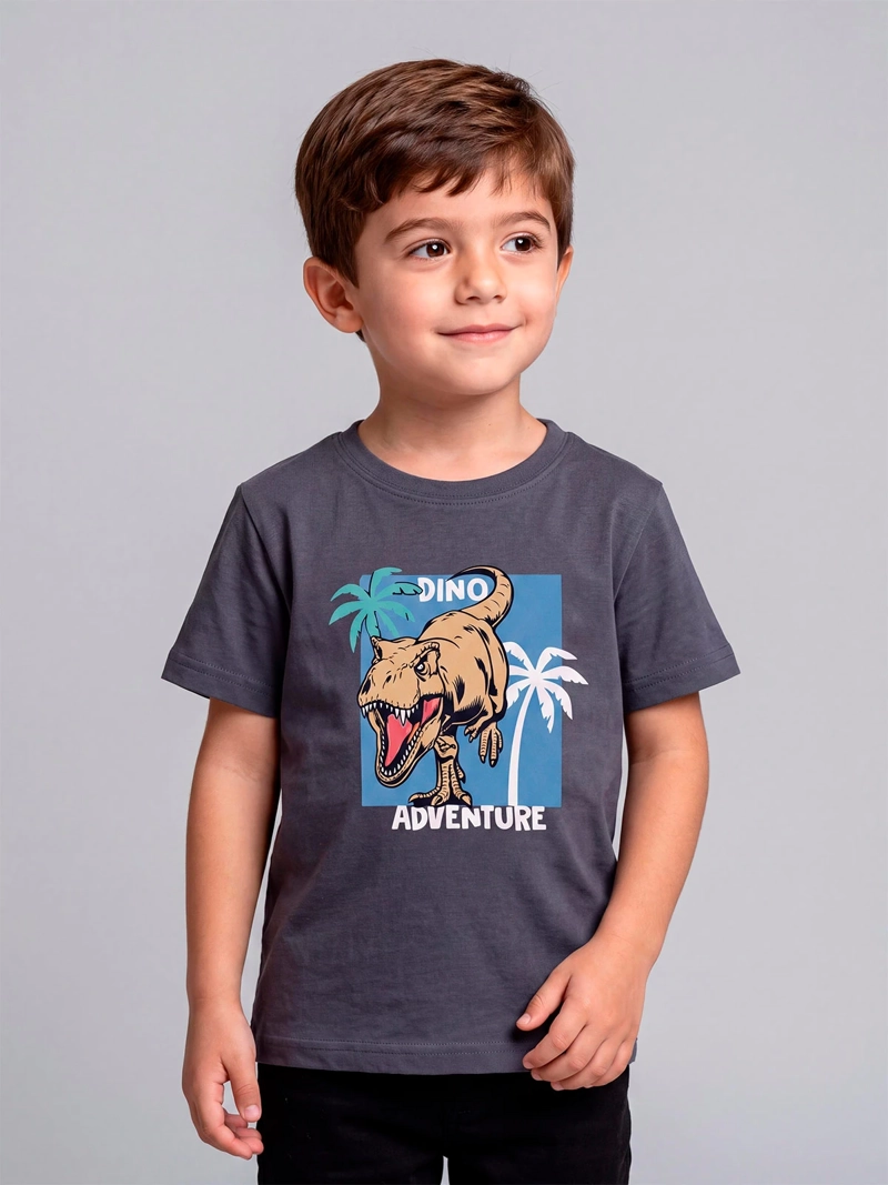 POLERA NIÑO HARVEST ALGODÓN MANGA CORTA