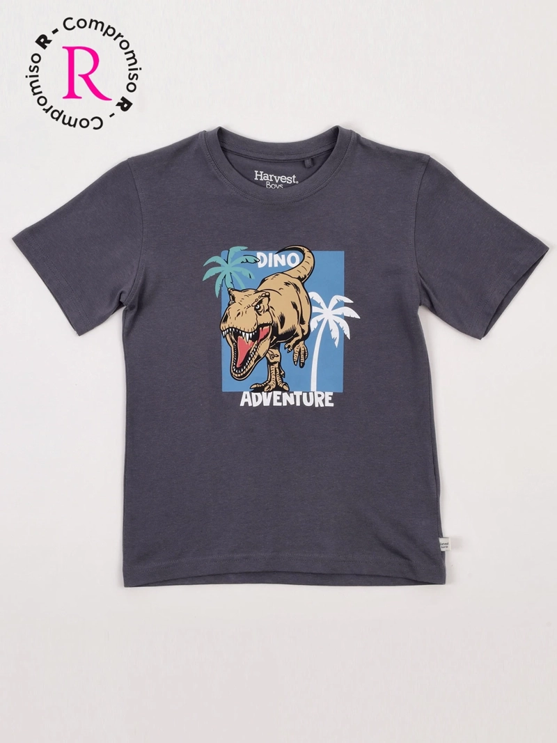POLERA NIÑO HARVEST ALGODÓN MANGA CORTA - 3