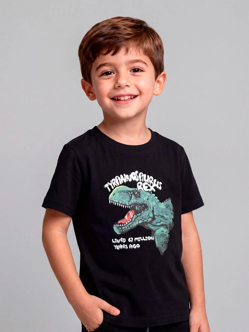 POLERA NIÑO HARVEST ALGODÓN MANGA CORTA