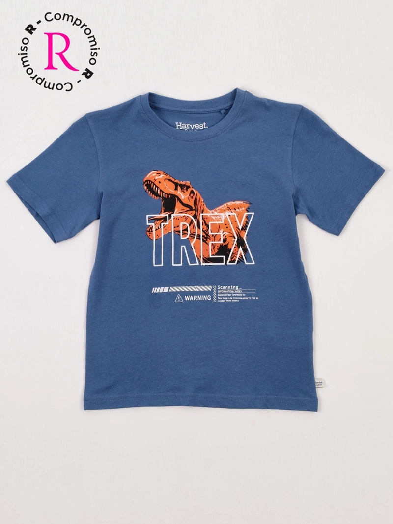 POLERA NIÑO HARVEST ALGODÓN MANGA CORTA - 3