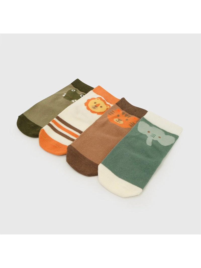 PACK X4 CALCETINES NIÑO COLLOKY ANIMALES - 2