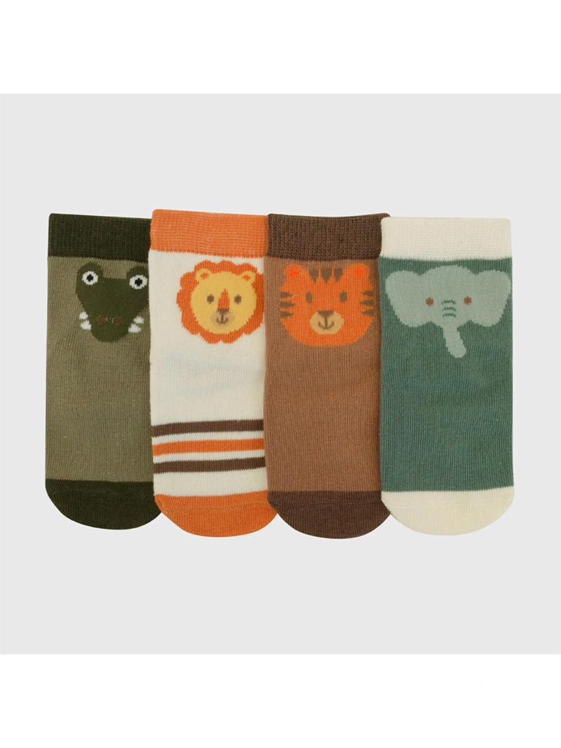 PACK X4 CALCETINES NIÑO COLLOKY ANIMALES - 1